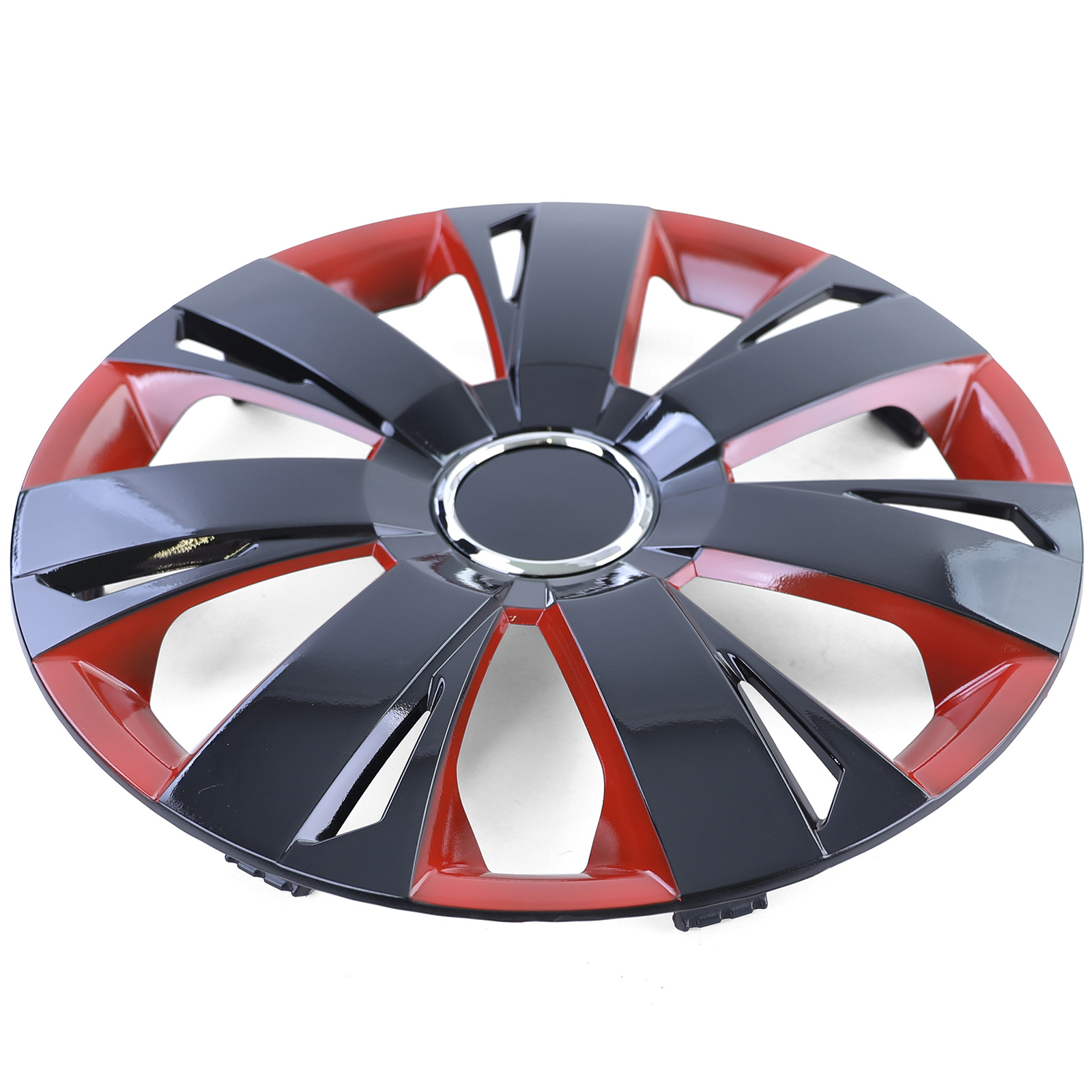 Tenzo-R - wieldoppen - voor stalen velgen - 15" - zwart rood