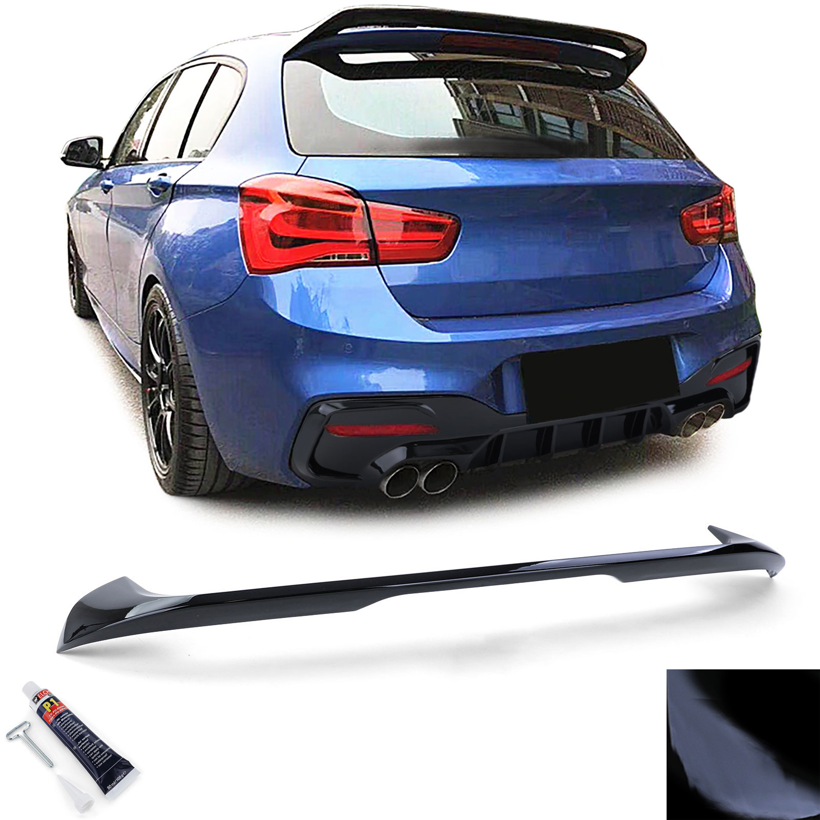 Spoiler - dakspoiler - voor BMW 1 serie F20 F21 2015-