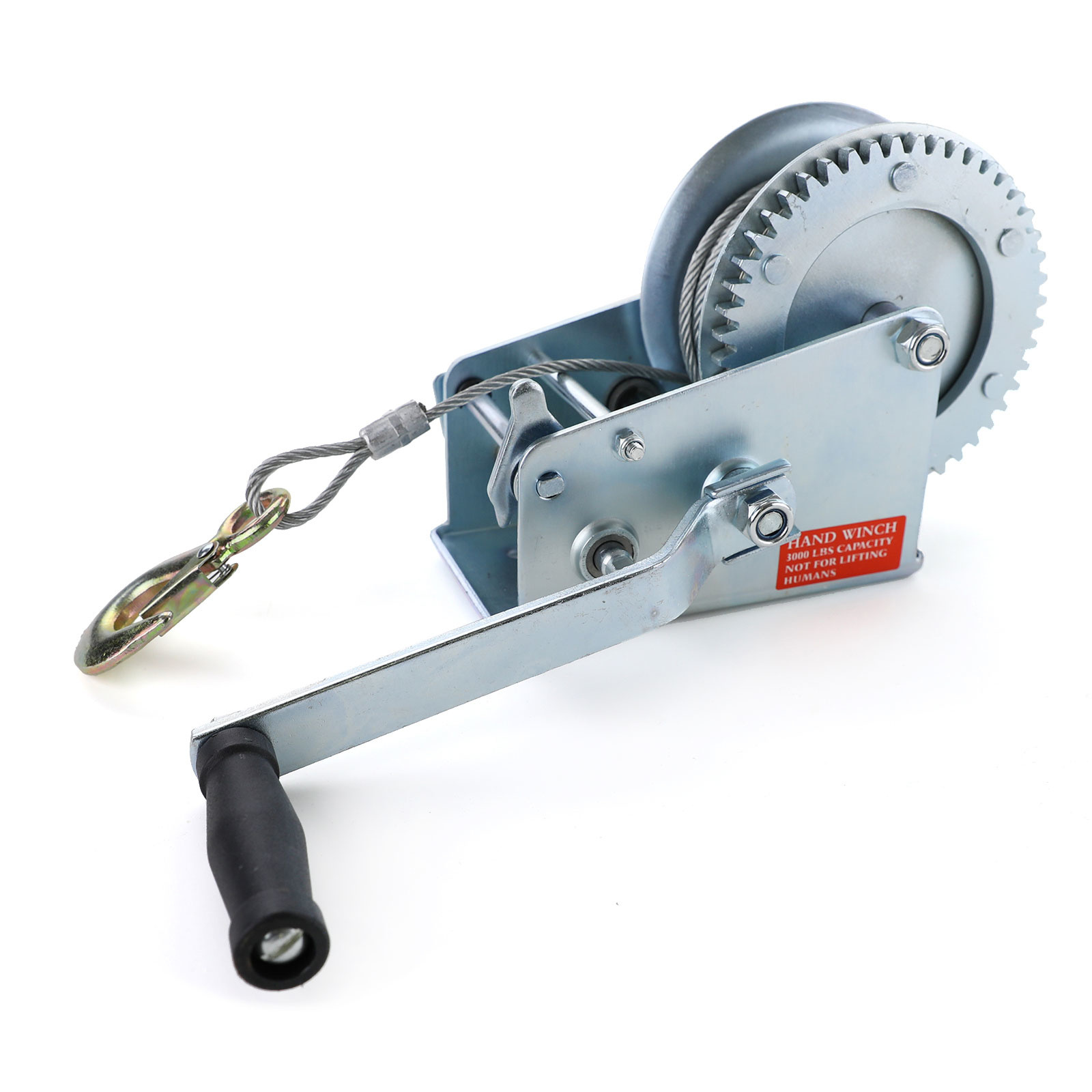 Handlier - stalenkabel 10 m - 260x190x160 mm - zilver