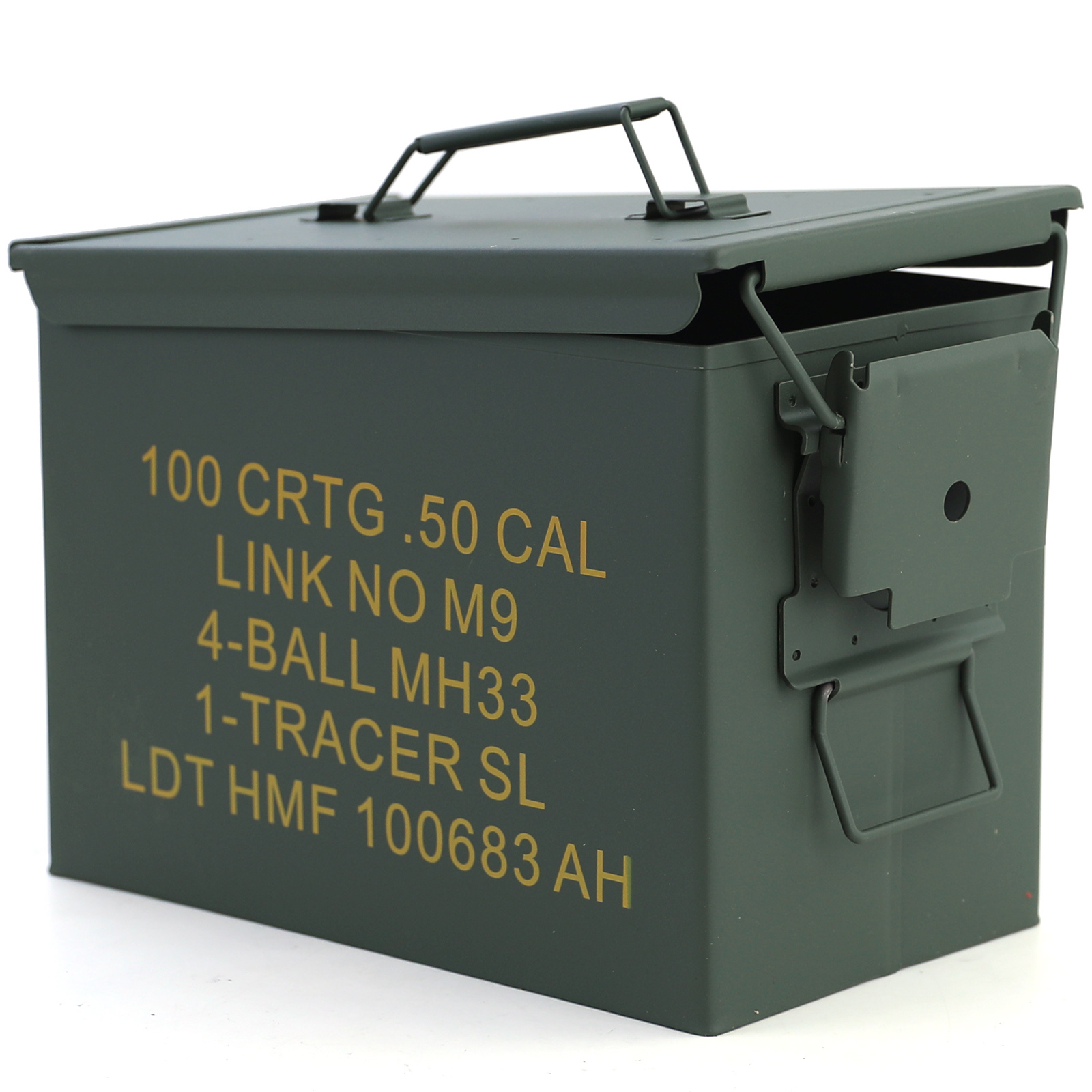 Munitiekist - metaal - 327x185x227 mm - groen - 3,2 kg