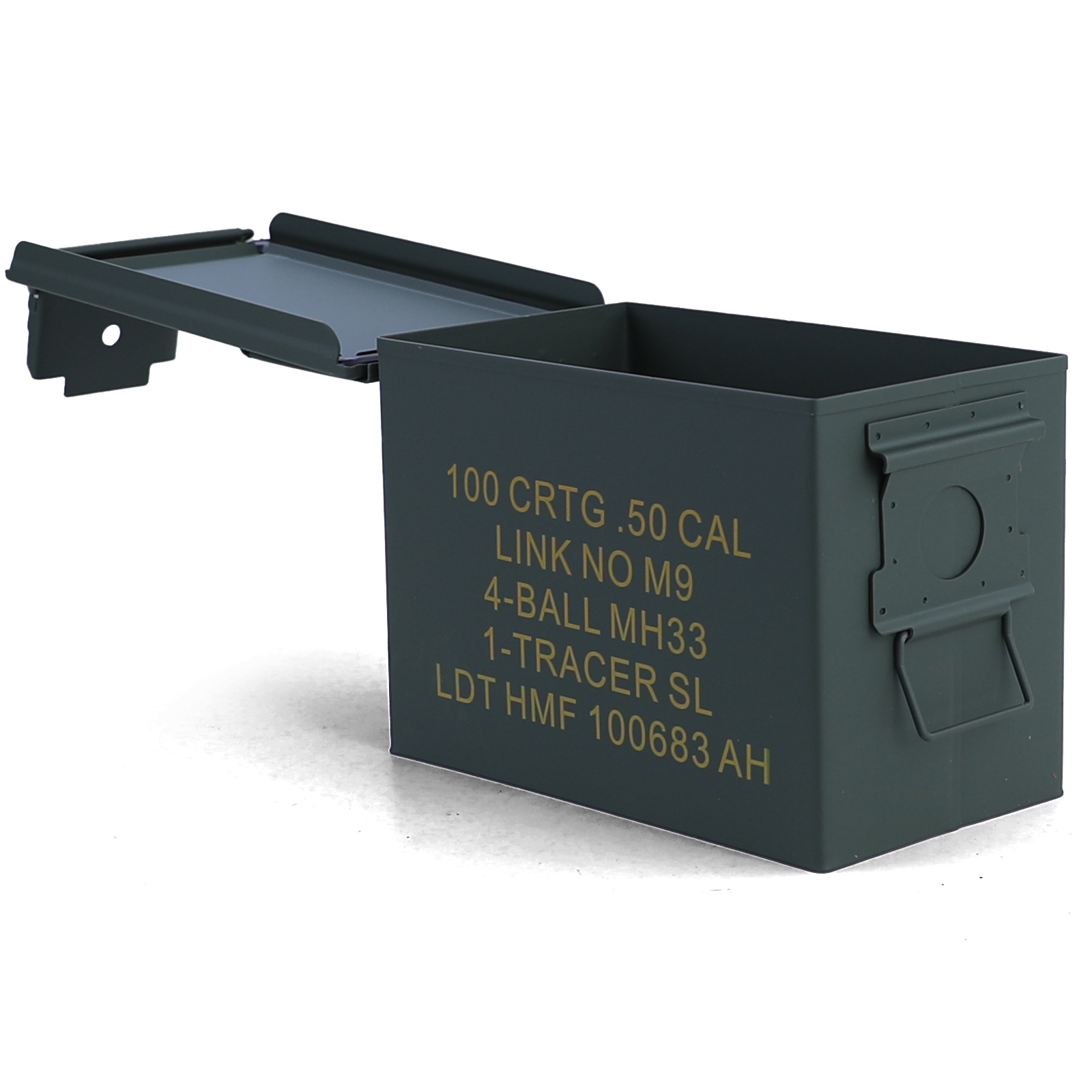 Munitiekist - metaal - 327x185x227 mm - groen - 3,2 kg
