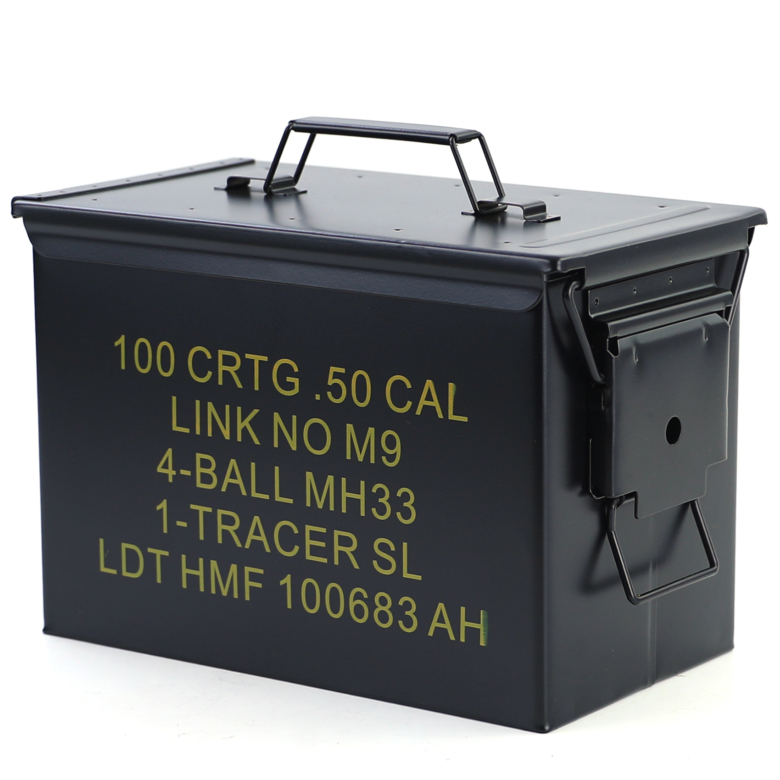 Munitiekist - metaal - 327x185x227 mm - zwart - 3,2 kg