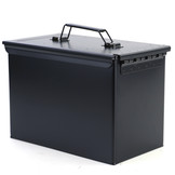 Munitiekist - metaal - 327x185x227 mm - zwart - 3,2 kg