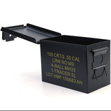 Munitiekist - metaal - 327x185x227 mm - zwart - 3,2 kg