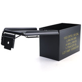 Munitiekist - metaal - 327x185x227 mm - zwart - 3,2 kg