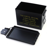 Munitiekist - metaal - 327x185x227 mm - zwart - 3,2 kg