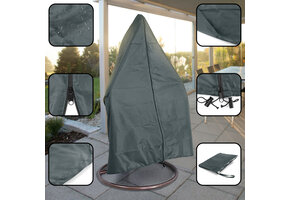 Beschermhoes - voor hangstoel - 190x100 cm - donkergrijs