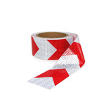 Afzetlint - zelfklevende signaaltape - 100 m - rood wit