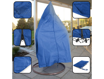Beschermhoes - voor hangstoel - 190x100 cm - blauw