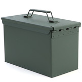 Munitiekist - metaal - 305x155x190 mm - groen - 2,5 kg