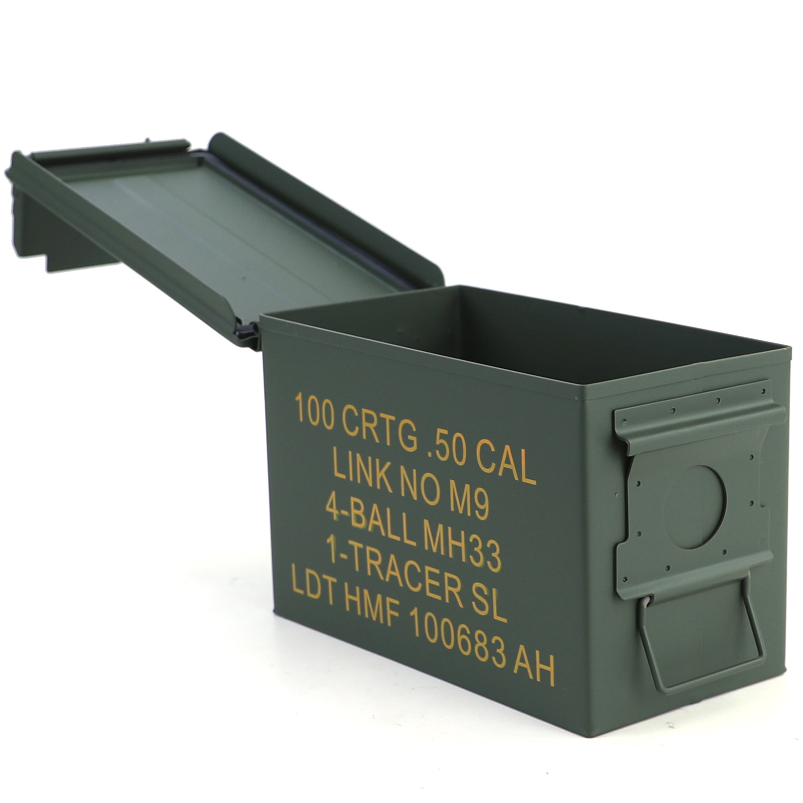 Munitiekist - metaal - 305x155x190 mm - groen - 2,5 kg