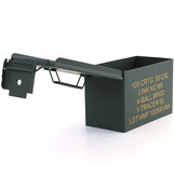 Munitiekist - metaal - 305x155x190 mm - groen - 2,5 kg