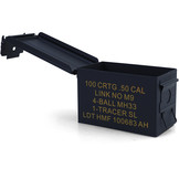 Munitiekist - metaal - 305x155x190 mm - zwart - 2,5 kg