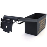 Munitiekist - metaal - 305x155x190 mm - zwart - 2,5 kg