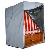 Beschermhoes - voor strandstoel - tuinstoelen - 160-150x135x10 cm - grijs