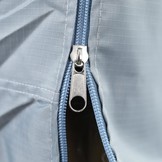 Beschermhoes - voor strandstoel - tuinstoelen - 160-150x135x10 cm - grijs