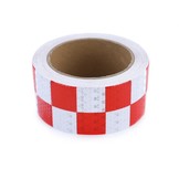 Afzetlint - zelfklevende signaaltape - 100 m - rood wit