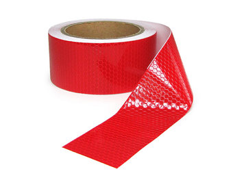 Afzetlint - zelfklevende signaaltape - 100 m - rood