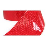 Afzetlint - zelfklevende signaaltape - 100 m - rood