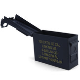 Munitiekist - metaal - 275x97x185 mm - zwart - 1,6 kg