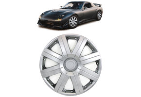 Tenzo-R - wieldoppen - voor stalen velgen - 15'' - zilver