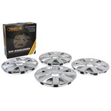 Tenzo-R - wieldoppen - voor stalen velgen - 15'' - zilver
