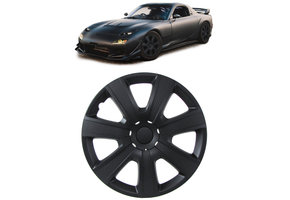 Tenzo-R - wieldoppen - voor stalen velgen - 13" - zwart carbon