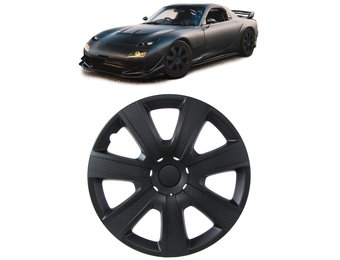 Tenzo-R - wieldoppen - voor stalen velgen - 13" - zwart carbon