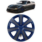 Tenzo-R - wieldoppen - voor stalen velgen - 14'' - blauw carbon