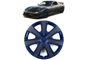 Tenzo-R - wieldoppen - voor stalen velgen - 14'' - blauw carbon