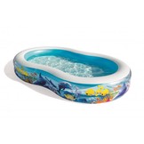 Bestway - opblaaszwembad - 262x157x46 cm - zeedieren