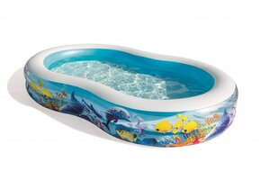 Bestway - opblaaszwembad - 262x157x46 cm - zeedieren