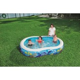 Bestway - opblaaszwembad - 262x157x46 cm - zeedieren
