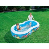 Bestway - opblaaszwembad - 262x157x46 cm - zeedieren