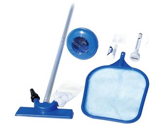 Zwembad schoonmaakset - bodemstofzuiger - drijvende dispenser