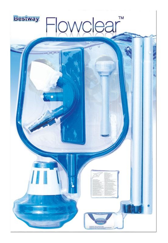 Zwembad schoonmaakset - bodemstofzuiger - drijvende dispenser