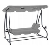 Gardenline - schommelbank - tuinbank - 210x120x170 cm - grijs