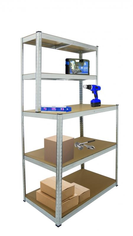 Stellingkast - 5 planken - stabiel - 180x100x60 cm