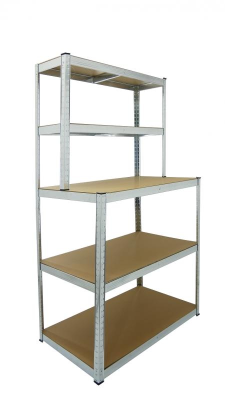 Stellingkast - 5 planken - stabiel - 180x100x60 cm