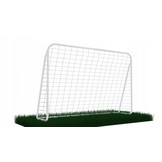 Voetbaldoel - met voetbalnet - staal - 213x152x75 cm - wit