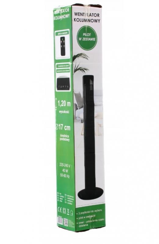 Staande ventilator - 3 snelheden - afstandsbediening - 120 cm