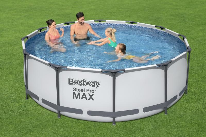 Bestway - opzetzwembad - 366x100 cm - compleet met accessoires