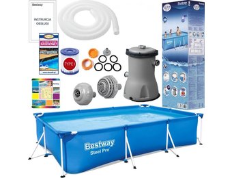Bestway - opzetzwembad - 300x201x66 cm - met filterpomp