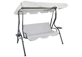 Gardenline - schommelbank - tuinbank - 170x110x153 cm - grijs