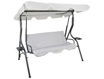 Gardenline - schommelbank - tuinbank - 170x110x153 cm - grijs