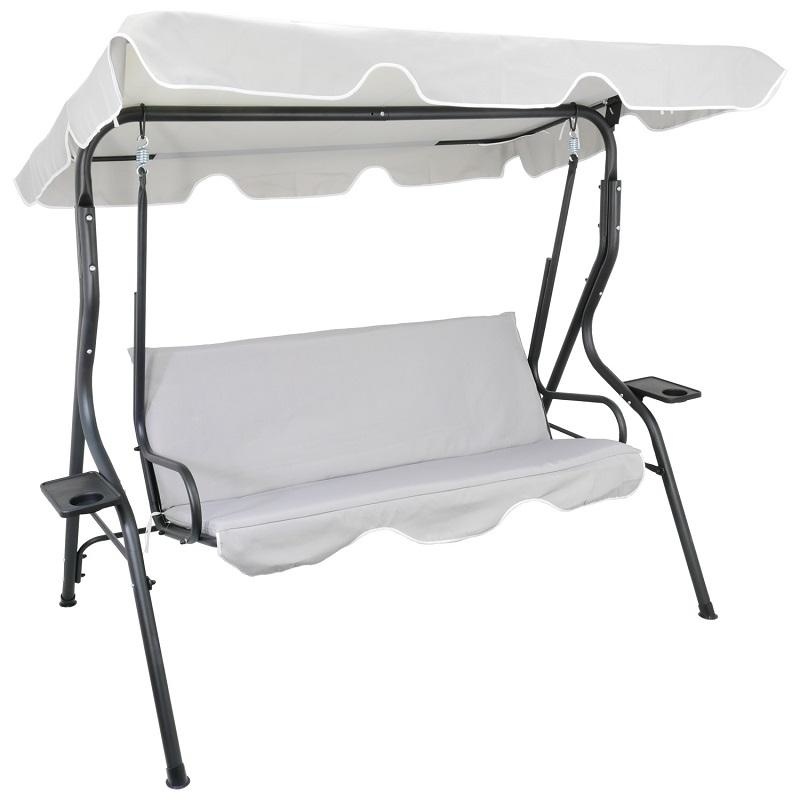 Gardenline - schommelbank - tuinbank - 170x110x153 cm - grijs