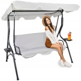 Gardenline - schommelbank - tuinbank - 170x110x153 cm - grijs