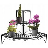Gardenline - plantenrek - opklapbaar - 60x60x60 cm - zwart