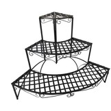 Gardenline - plantenrek - opklapbaar - 60x60x60 cm - zwart