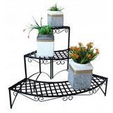 Gardenline - plantenrek - opklapbaar - 60x60x60 cm - zwart